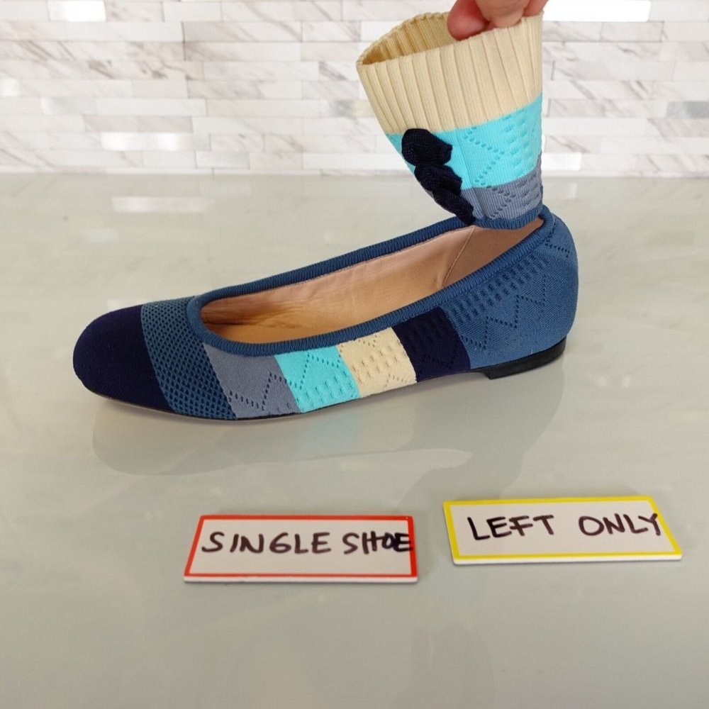 Fendi Womens 36 Ballet Flat 6 SINGLE SHOE LEFT Only Amputee Replacement $700 NEW